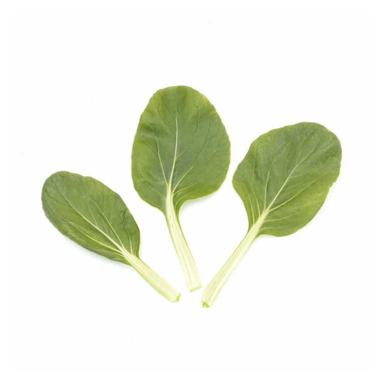 Pak choi leaves
