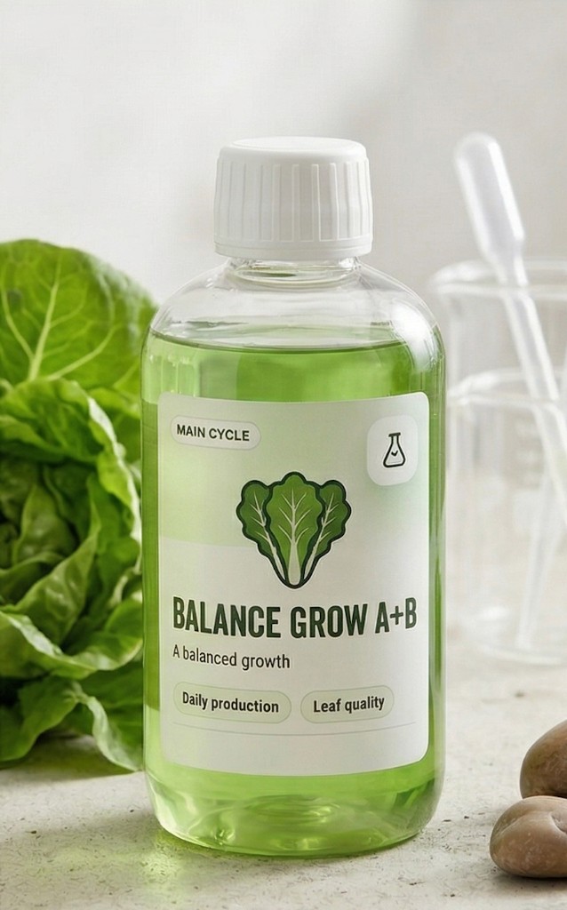 Balance Grow A+B nutrient solution bottle